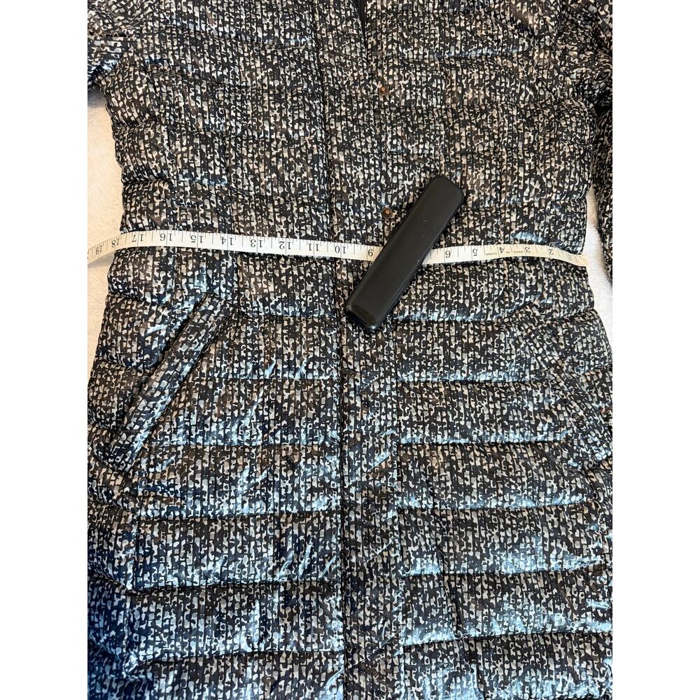 Statement Printed Down Long Removable Hooded Puff… - image 7